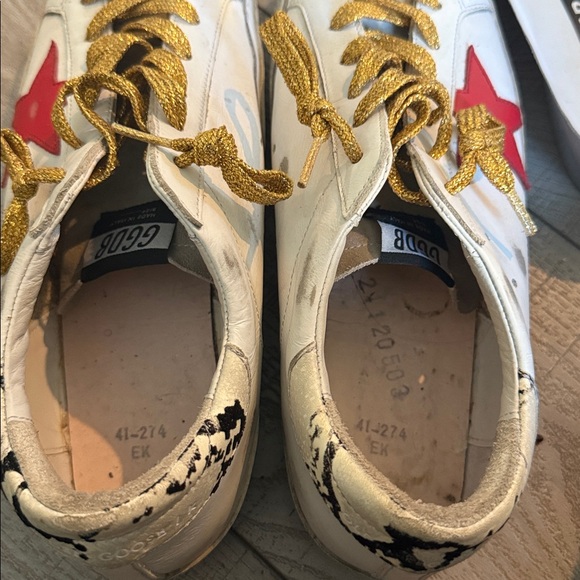 Women’s suede toe leather, snake print heel sneaker - Picture 8 of 8